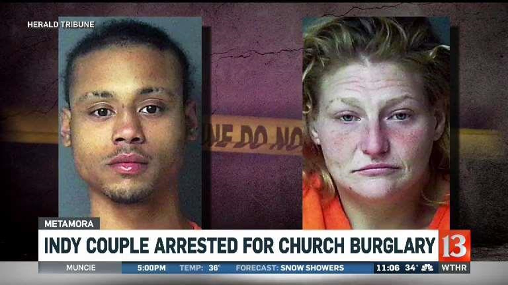 Couple arrested for church burglary