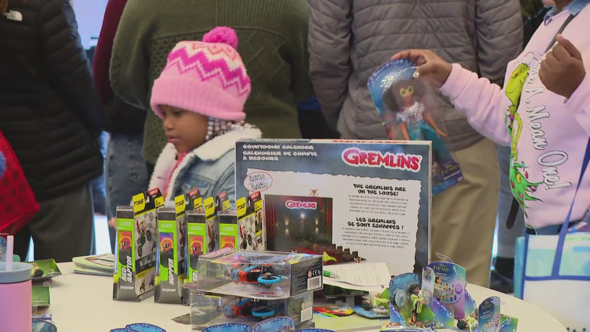 "The Bridge Indy" held its own giveaway on Saturday, providing toys for children in 250 families. 