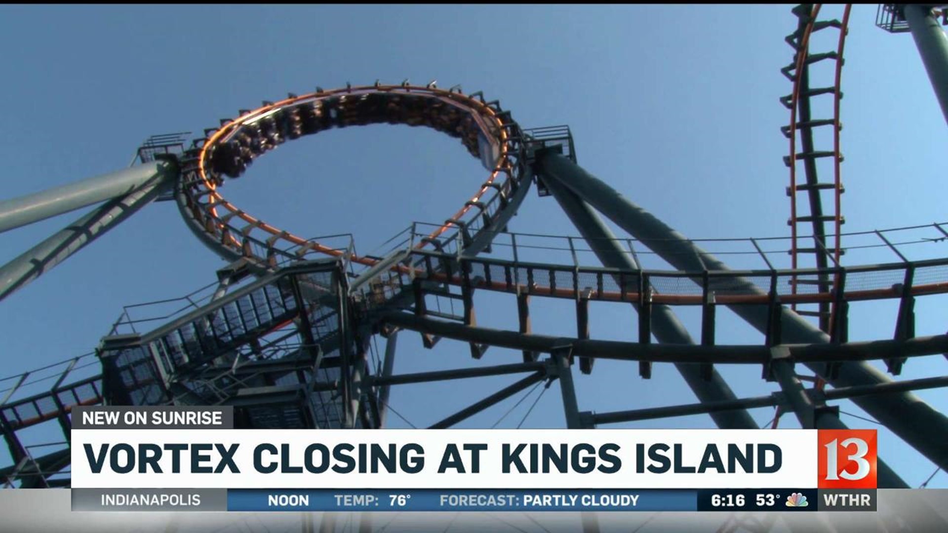 Vortex closing at Kings Island