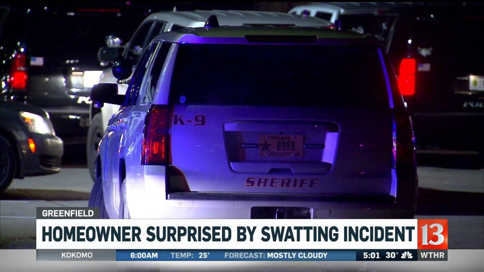 Homeowner surprised by swatting incident