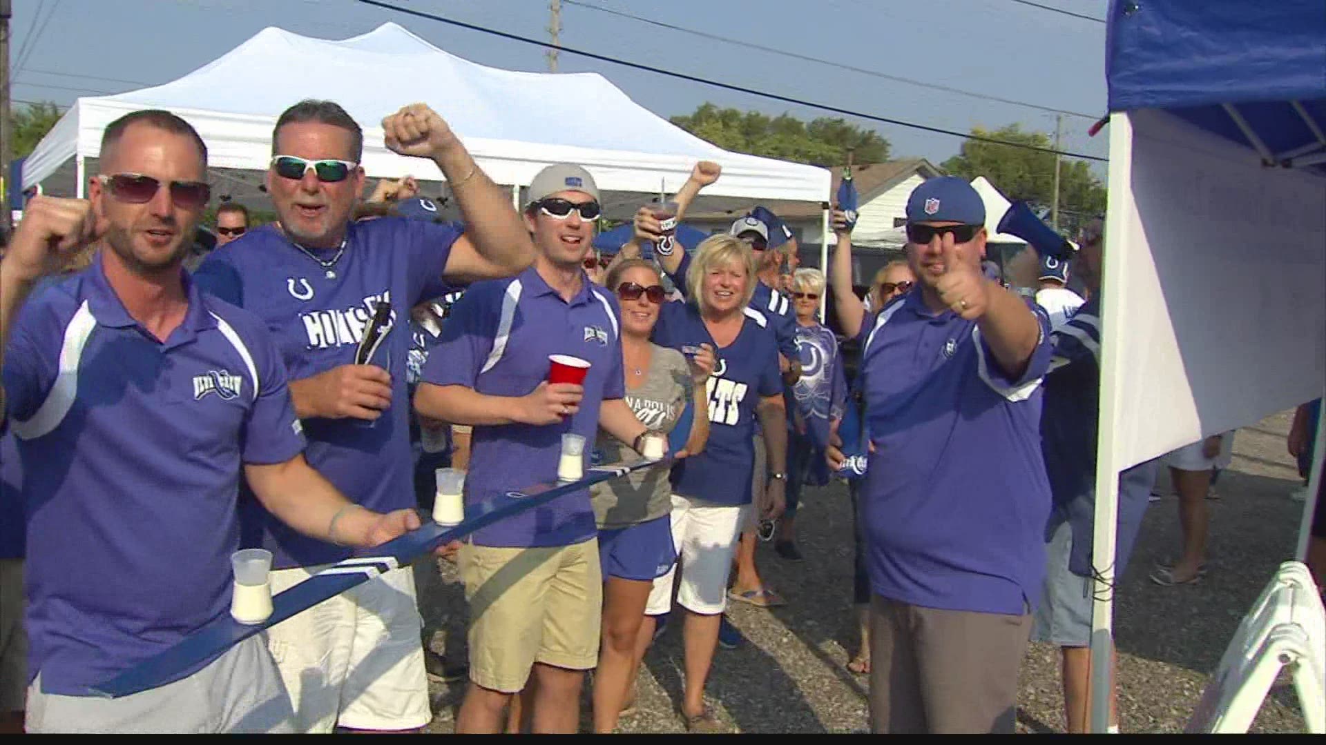 Fans react to the restrictions put in place ahead of the Colts season opener on Sunday, Sept. 13.