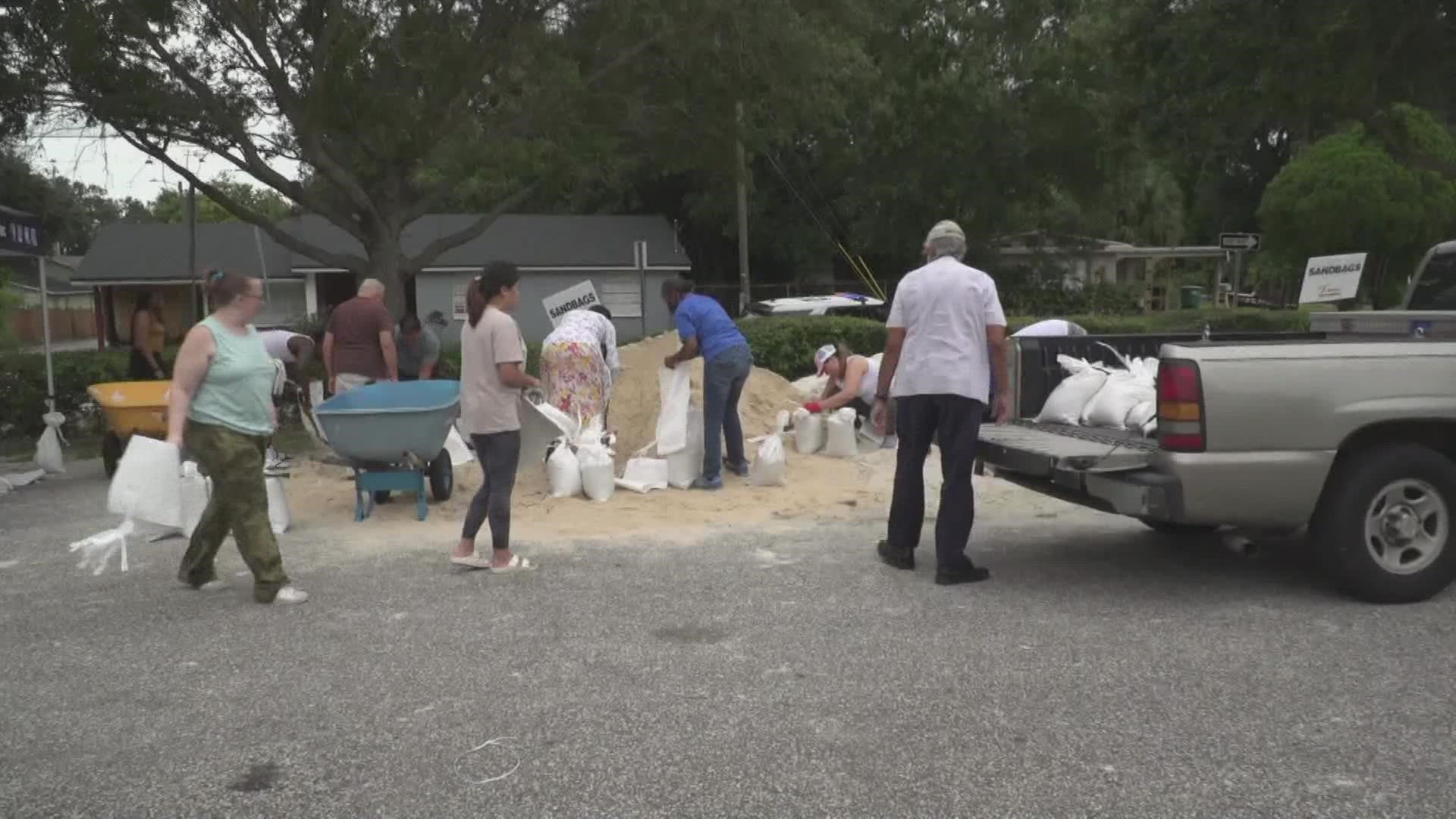 Five Hoosiers are in Florida right now helping people get out of the storm's path.