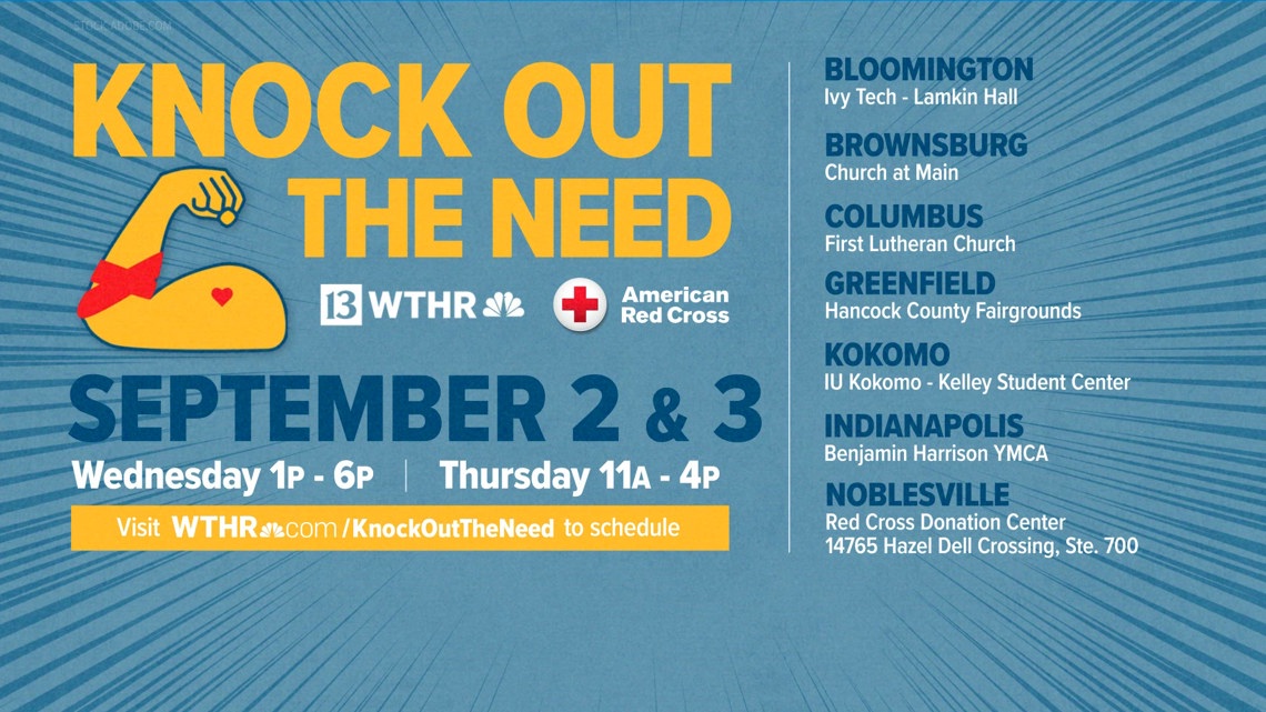 Knock Out The Need' Red Cross blood drive returns this week | wthr.com
