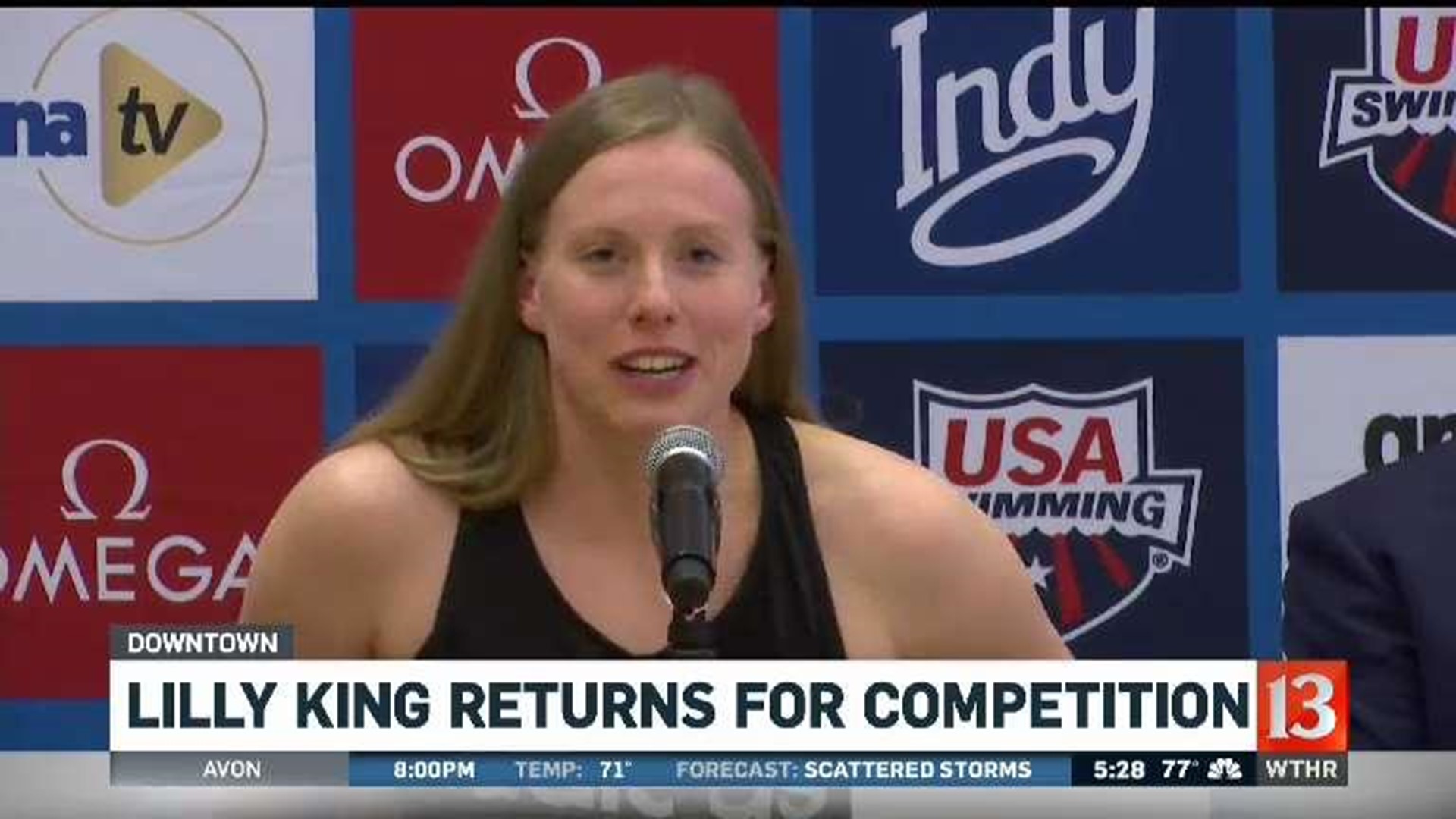 Lilly King back in Indianapolis