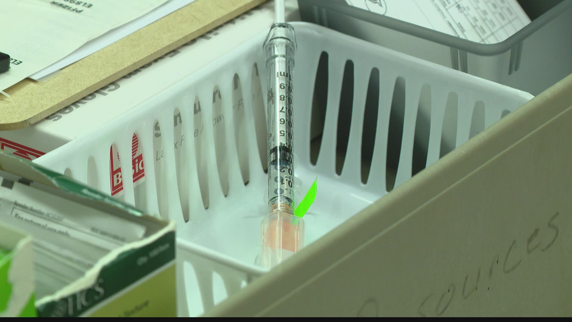 One Johnson County vaccination clinic got more vaccine than they expected when they told the state they were running out.