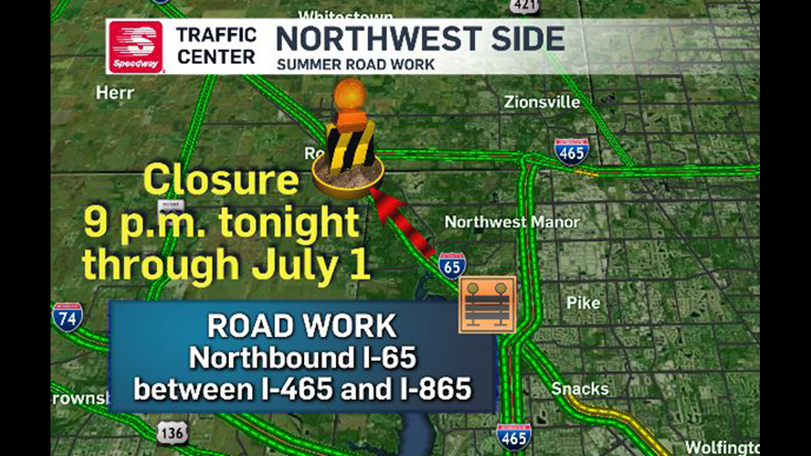 Interstate closures will restrict weekend traffic in Indianapolis ...