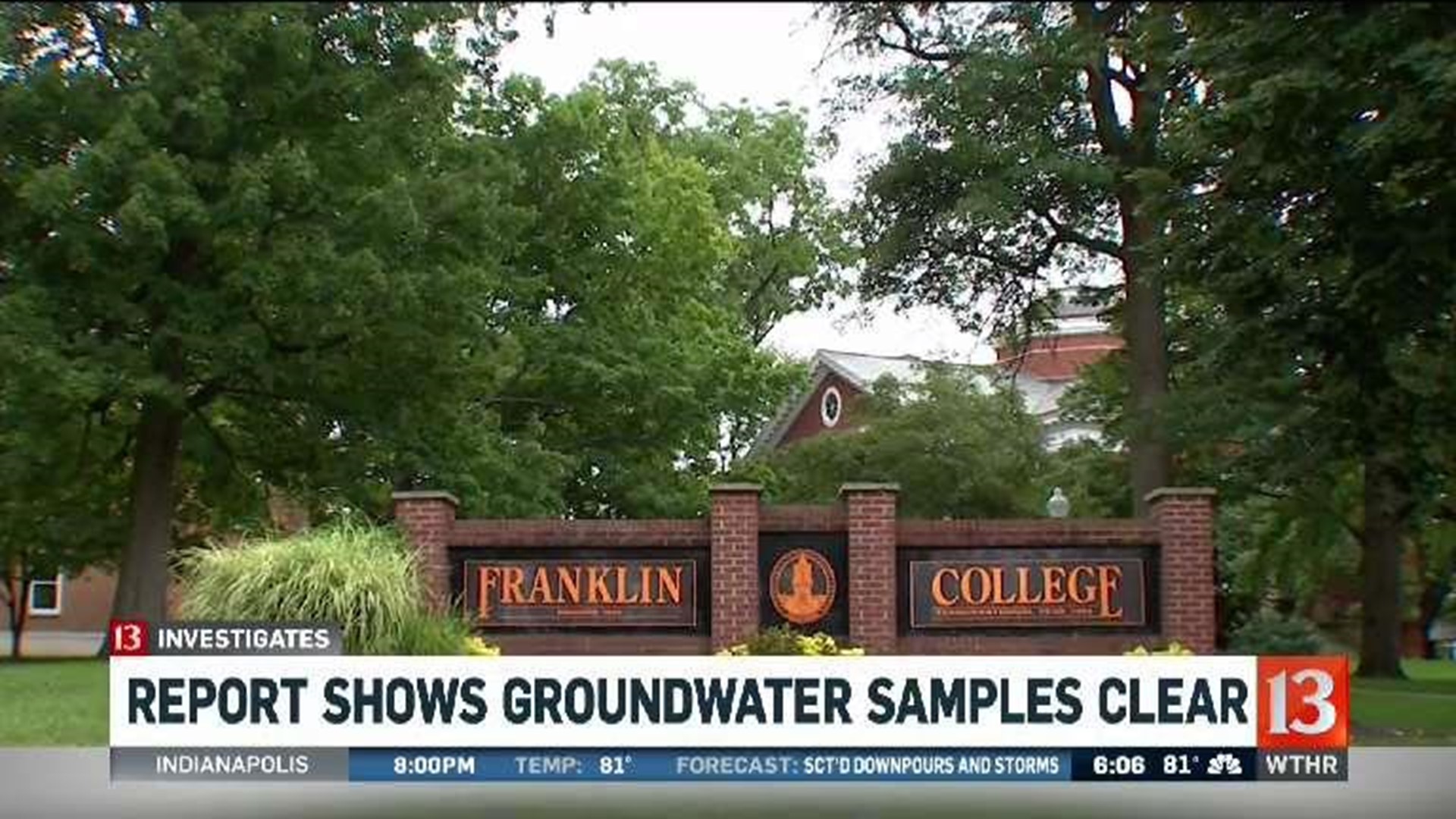 Franklin does contamination tests before classes resume