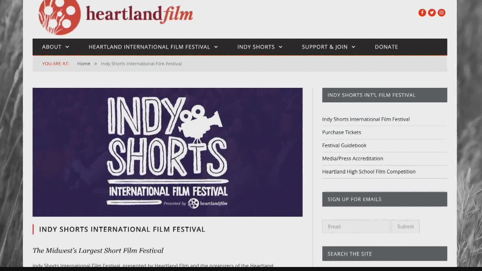 Heartland Film decided to offer a new festival format this year, including a drive-in movie experience and an online viewing experience.