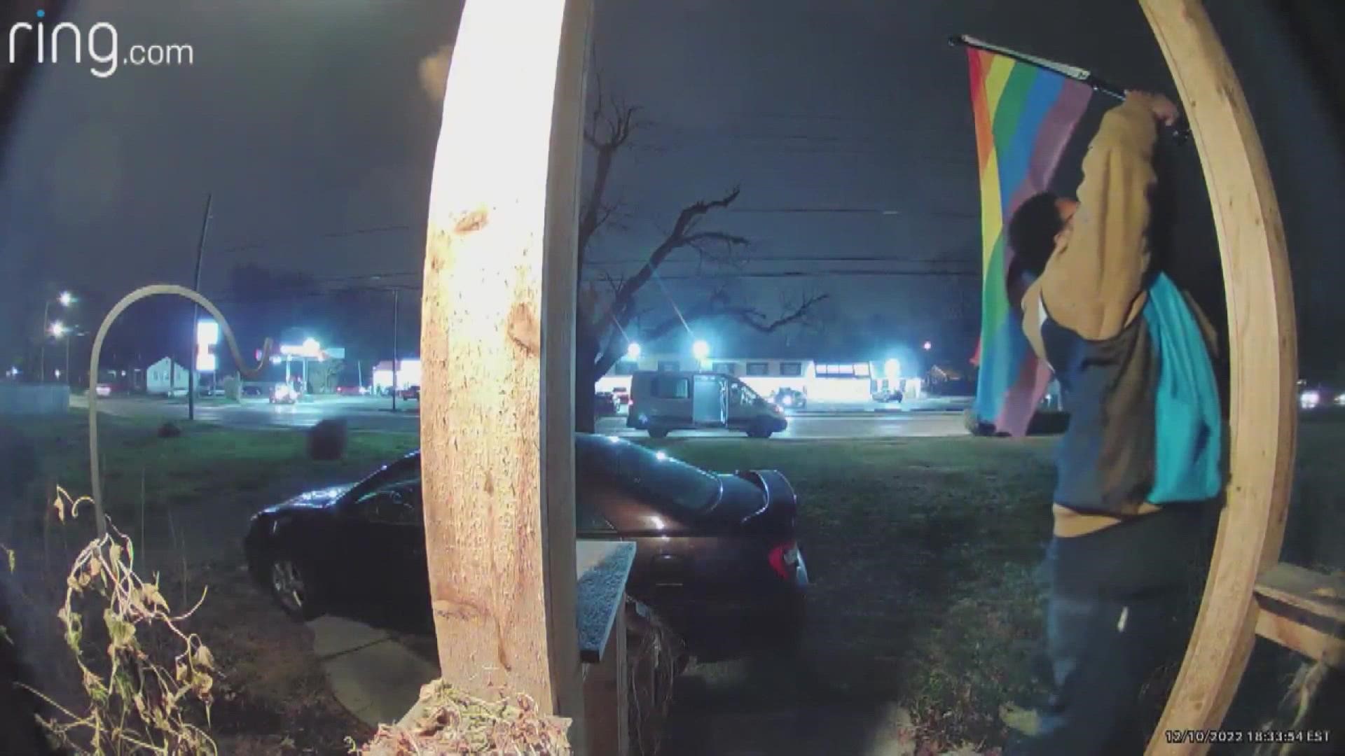 Neighbors say they suspect an Amazon driver stole several pride flags from homes.