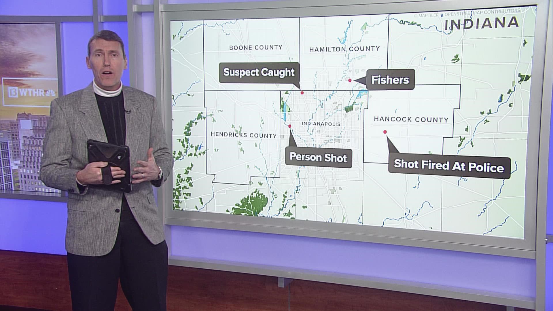 Tracking Fishers police chase