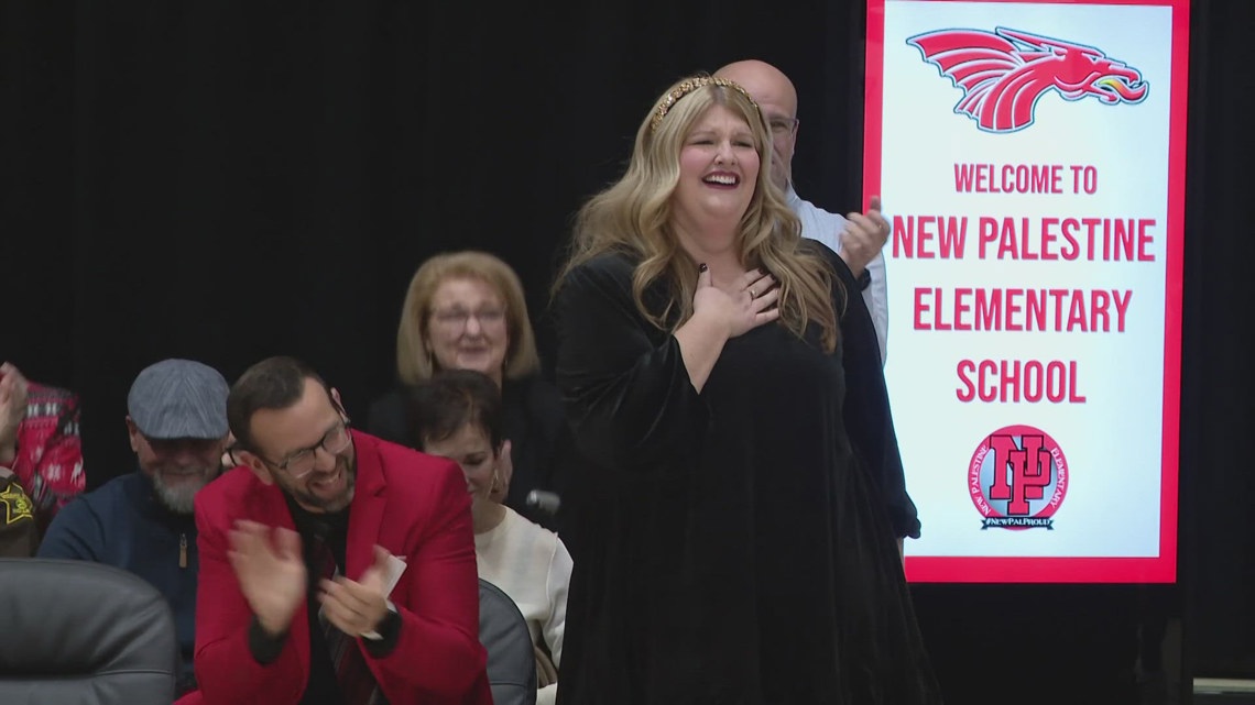 New Palestine principal receives Milken Award