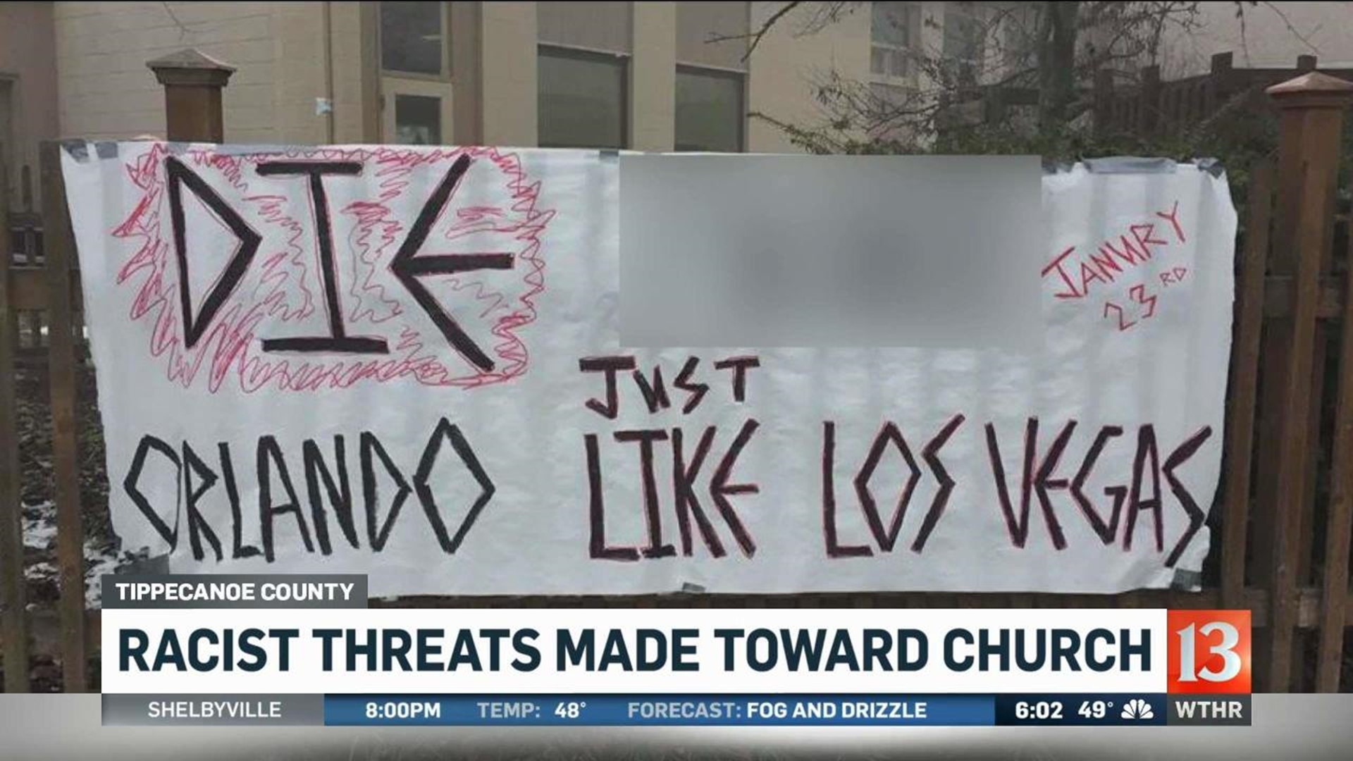 Racists threats made toward church
