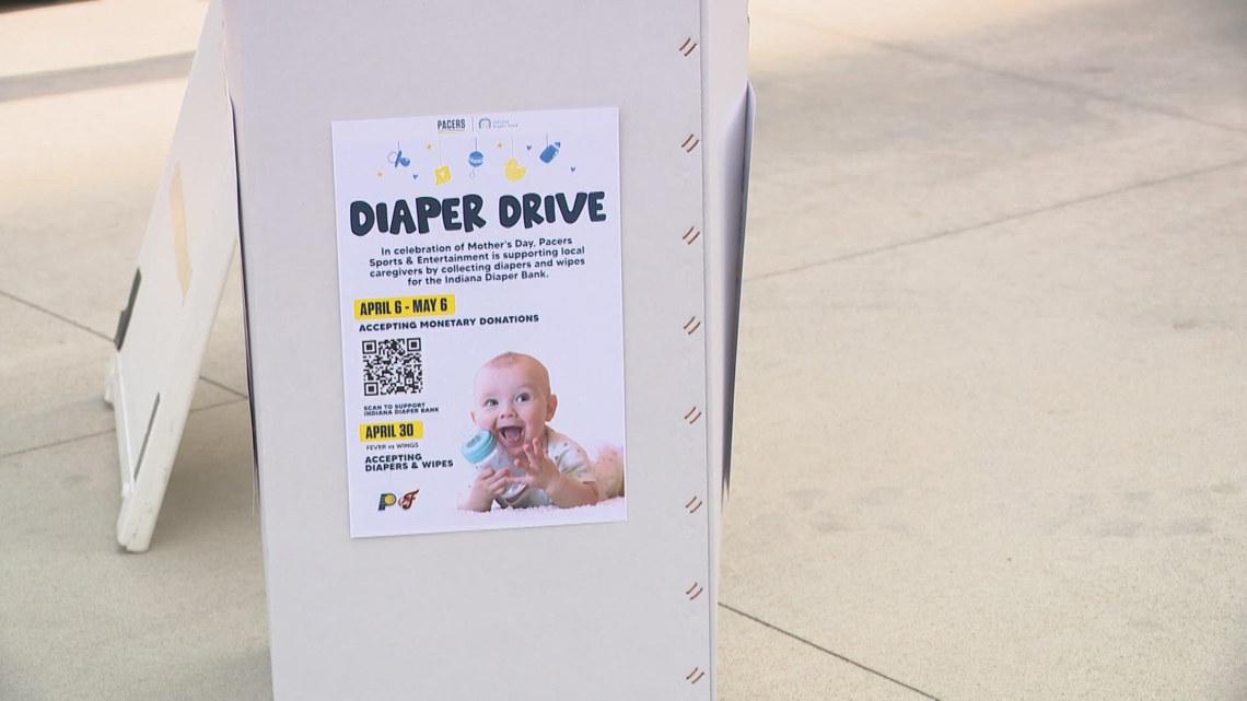 Pacers and Indiana Diaper Bank deliver more than 64,000 diapers to families in need