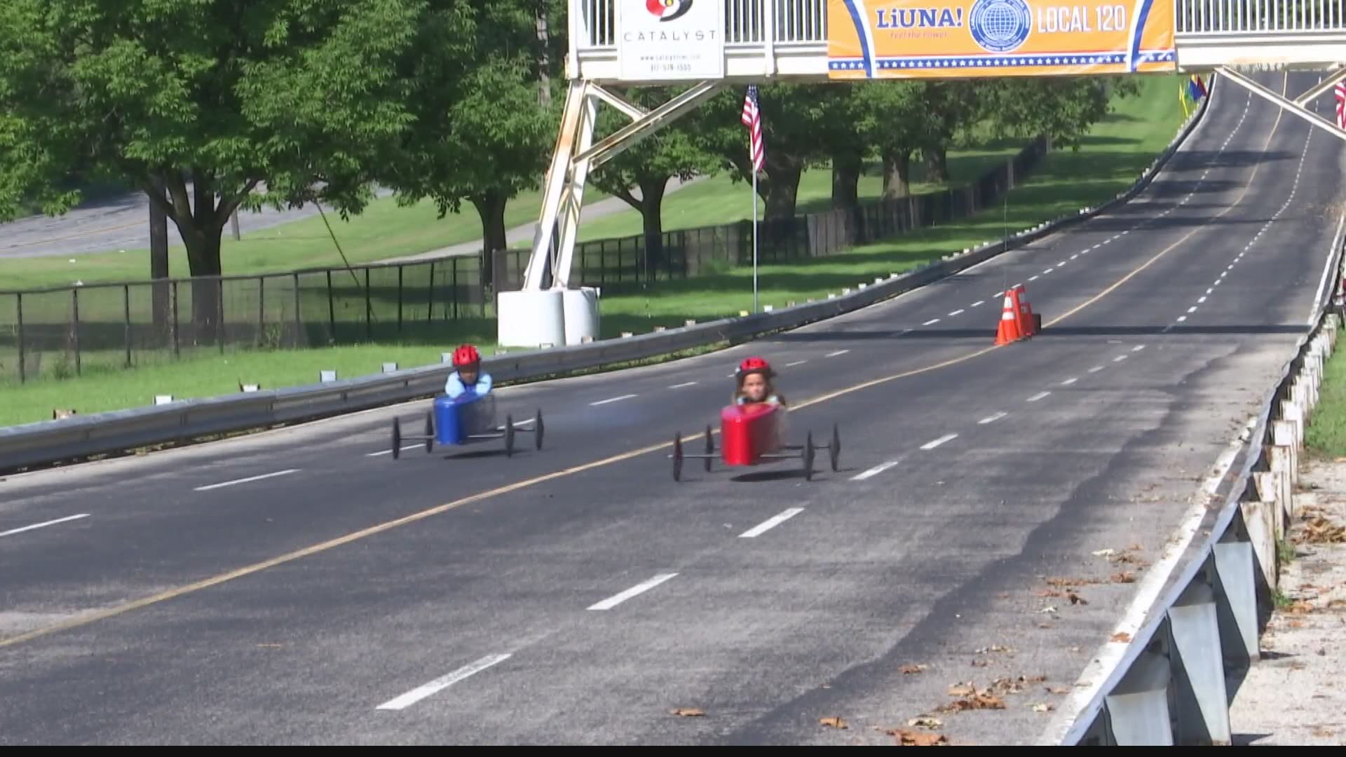 A Hoosier grandma is a huge hit at the soap box derby and she's even making some history.