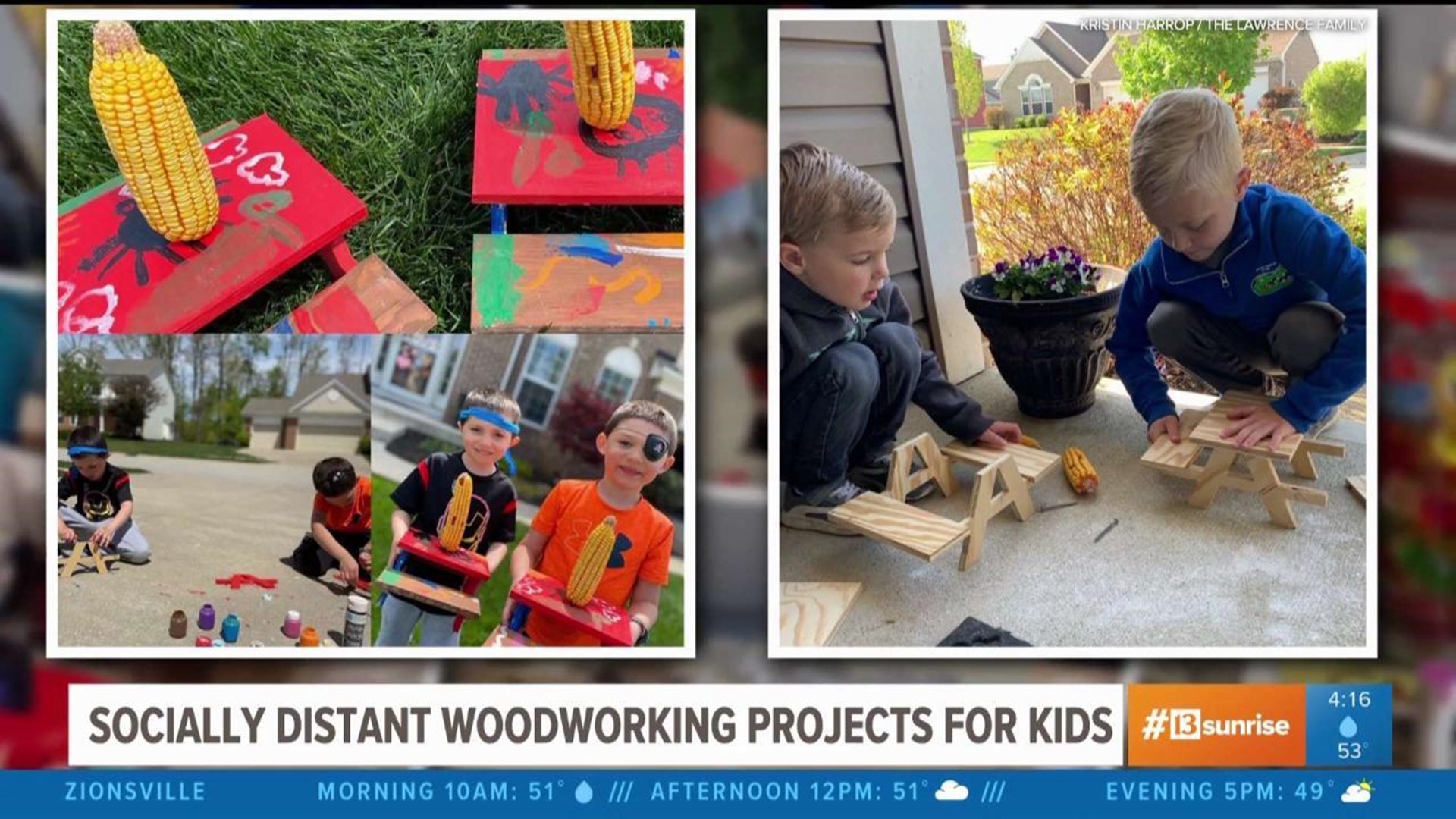 Man provides weekly woodworking projects for kids