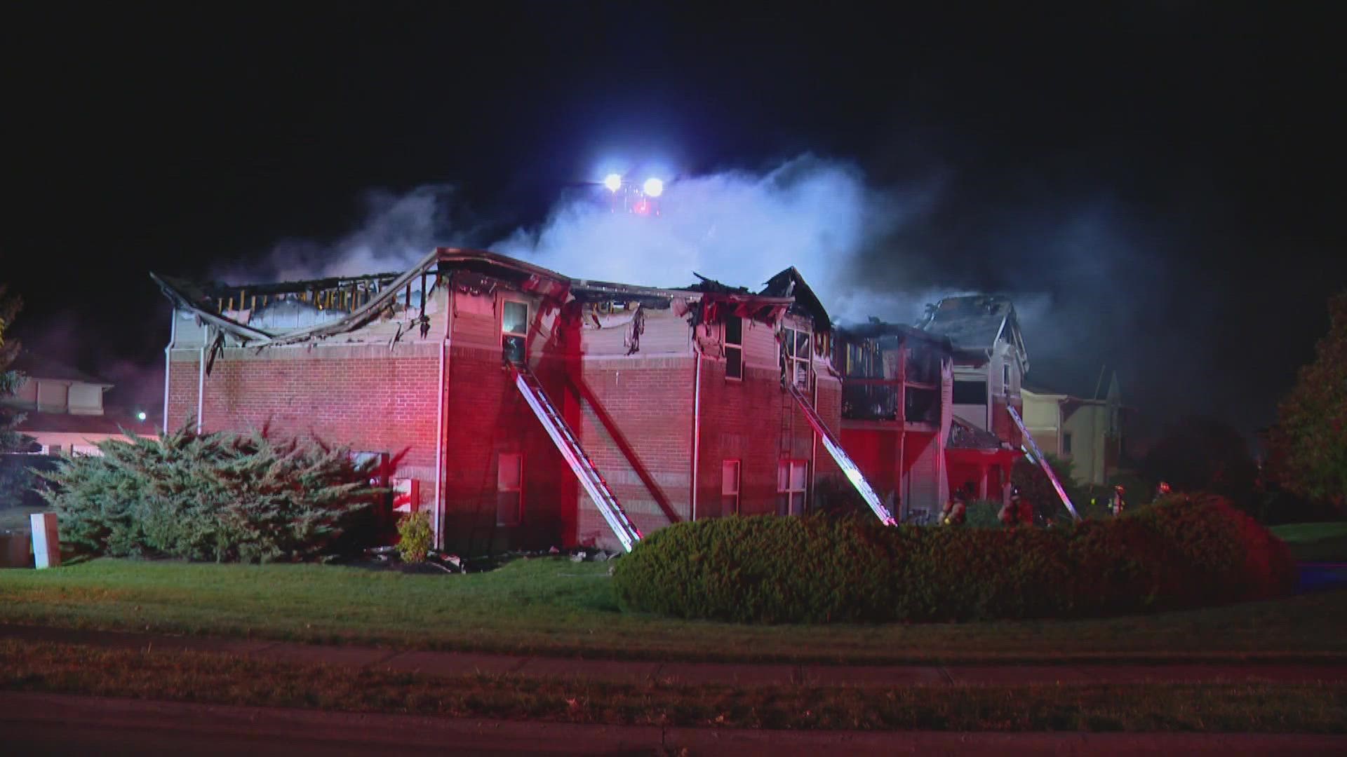 Three people were hurt in a fire overnight at the Greenfield Crossing Apartments. It happened just before 1 this morning.