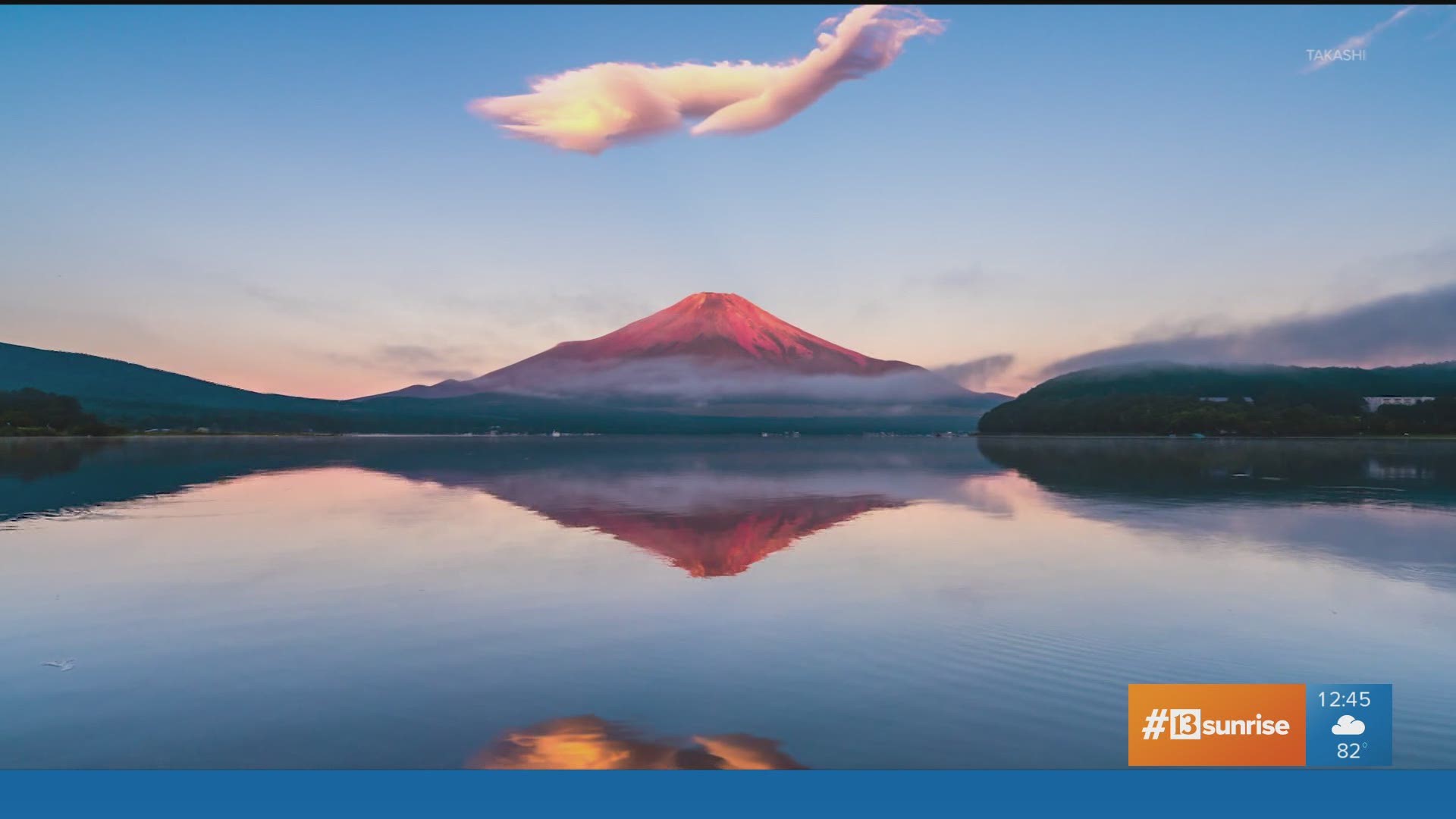 Ahead of the summer Olympic games in Tokyo, we're getting a look at the most iconic place in Japan, Mt. Fuji.