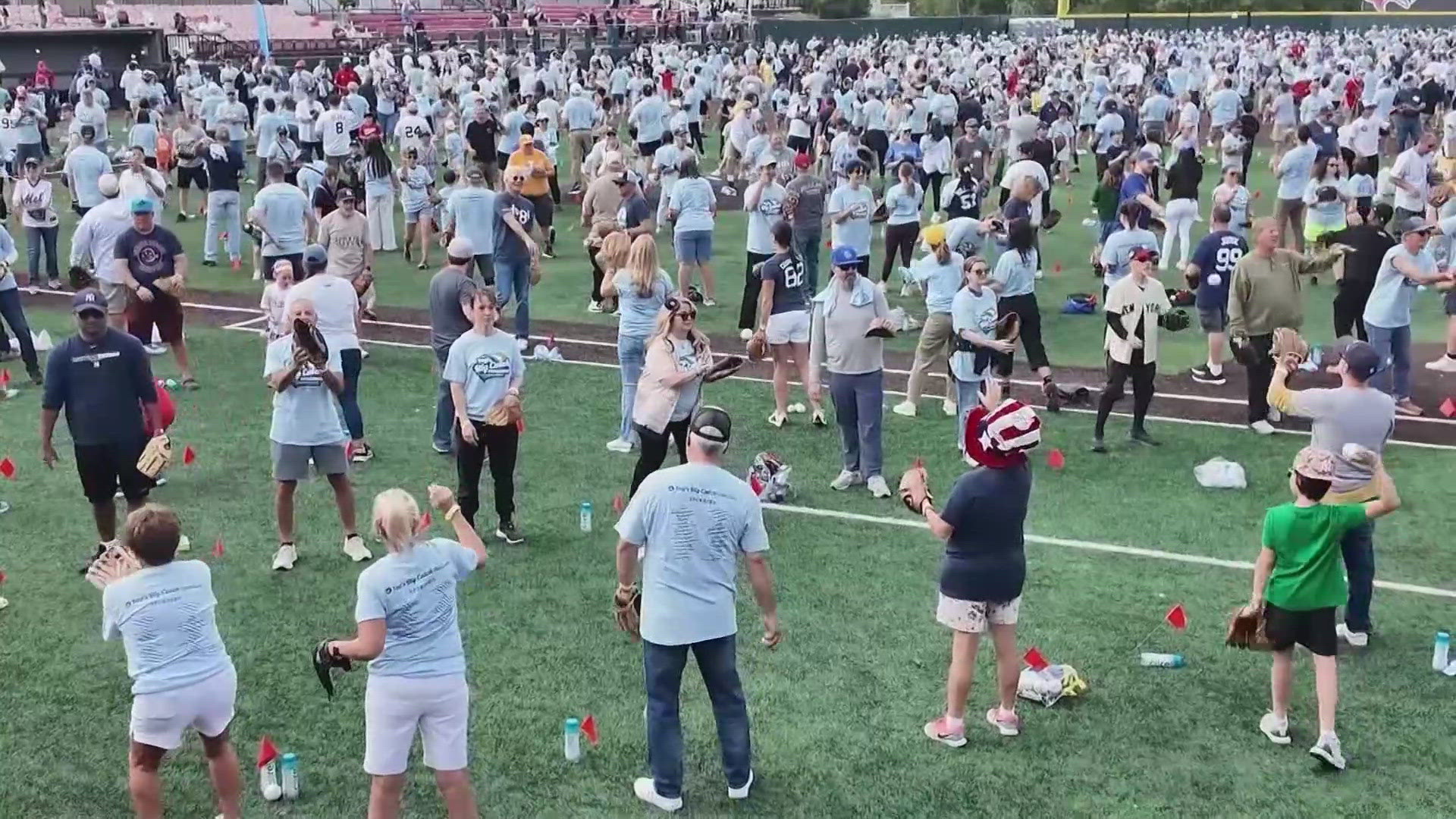 The Guinness World Record for the largest game of catch was just broken