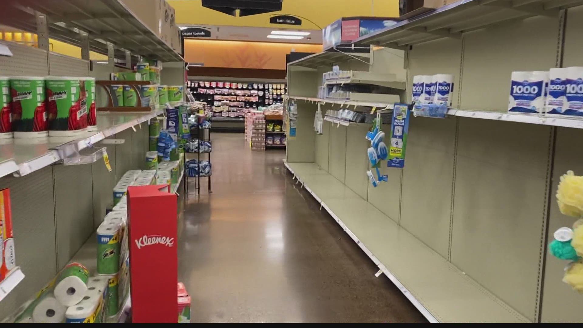 For at least the second time during this pandemic, we're seeing empty store shelves again all across central Indiana.