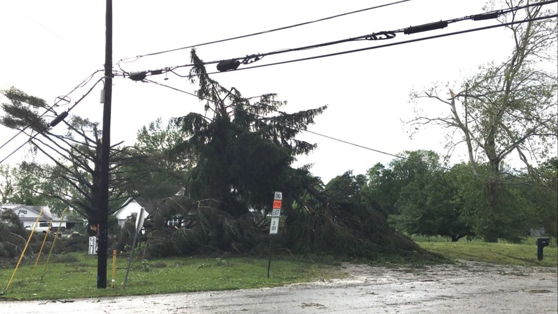 Duke Energy said power is expected to be restored to most customers by midnight, but in the hardest-hit areas around Columbus, restoration may continue into Monday.
