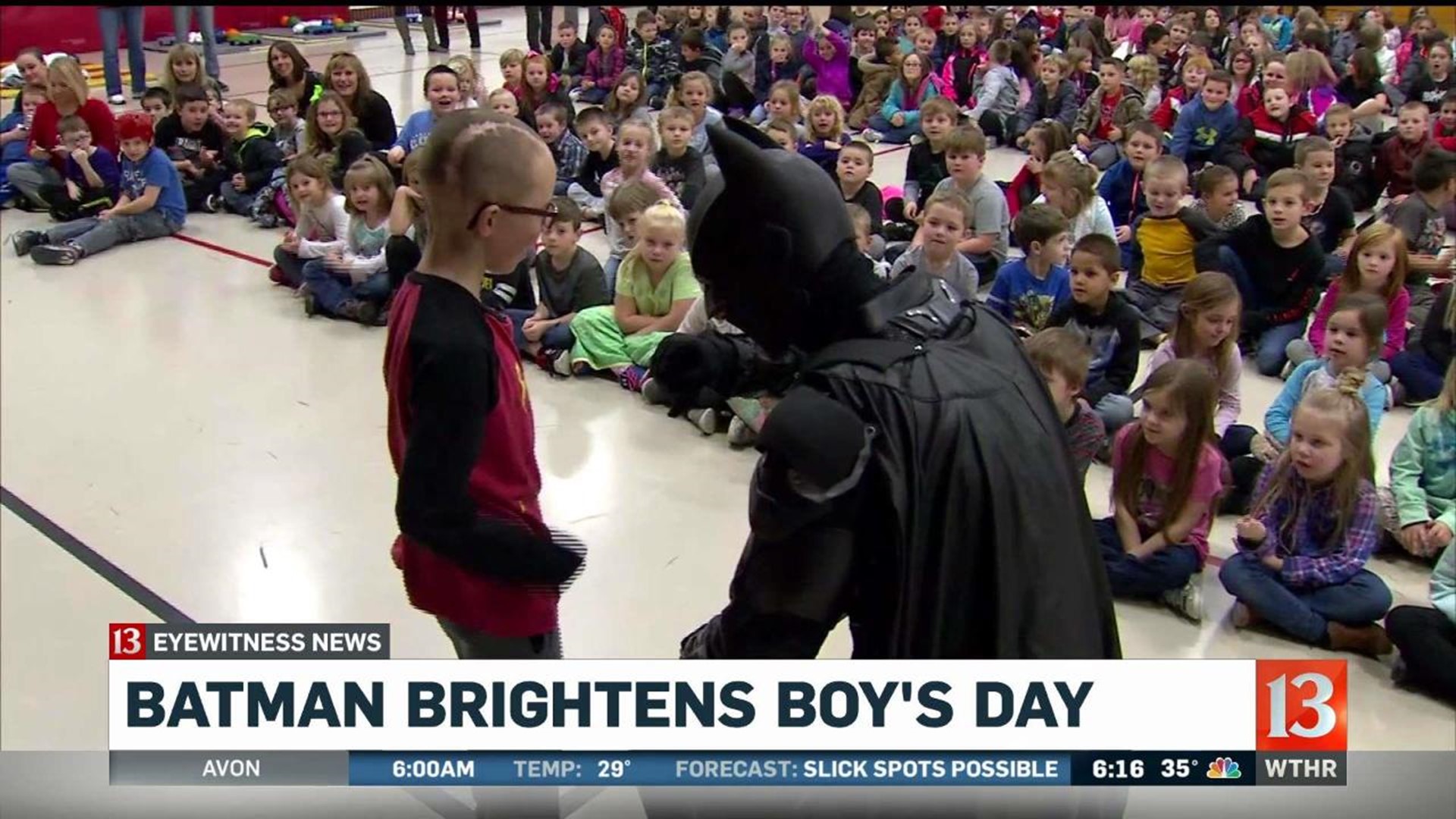 Batman visits Albany boy