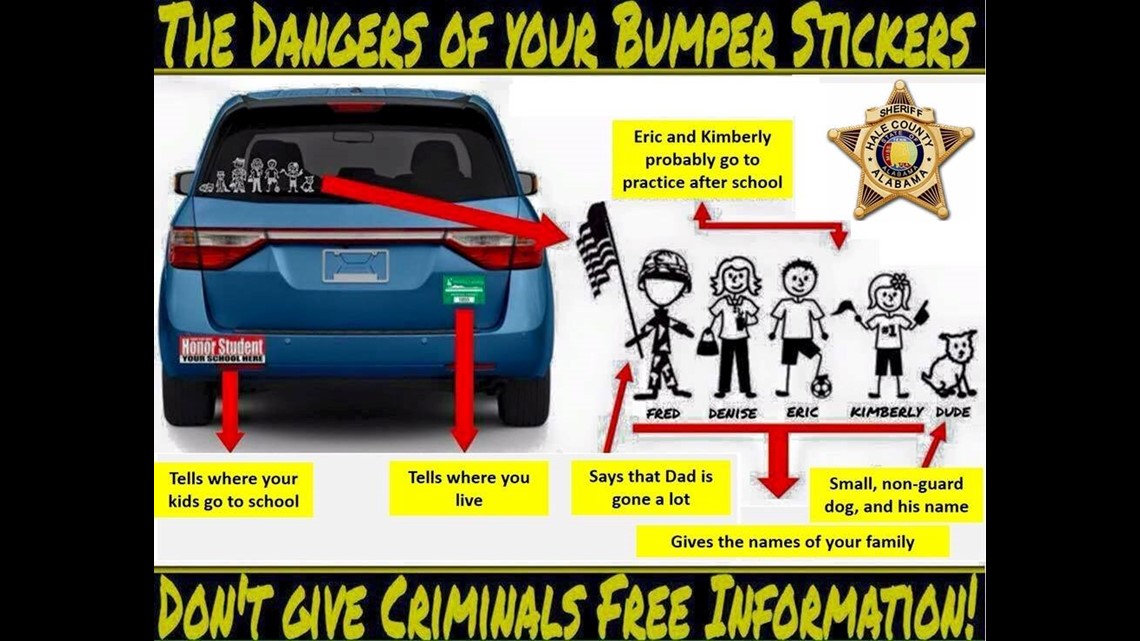 Police: Don't Give Out Too Much Information With Bumper Stickers | Wthr.com