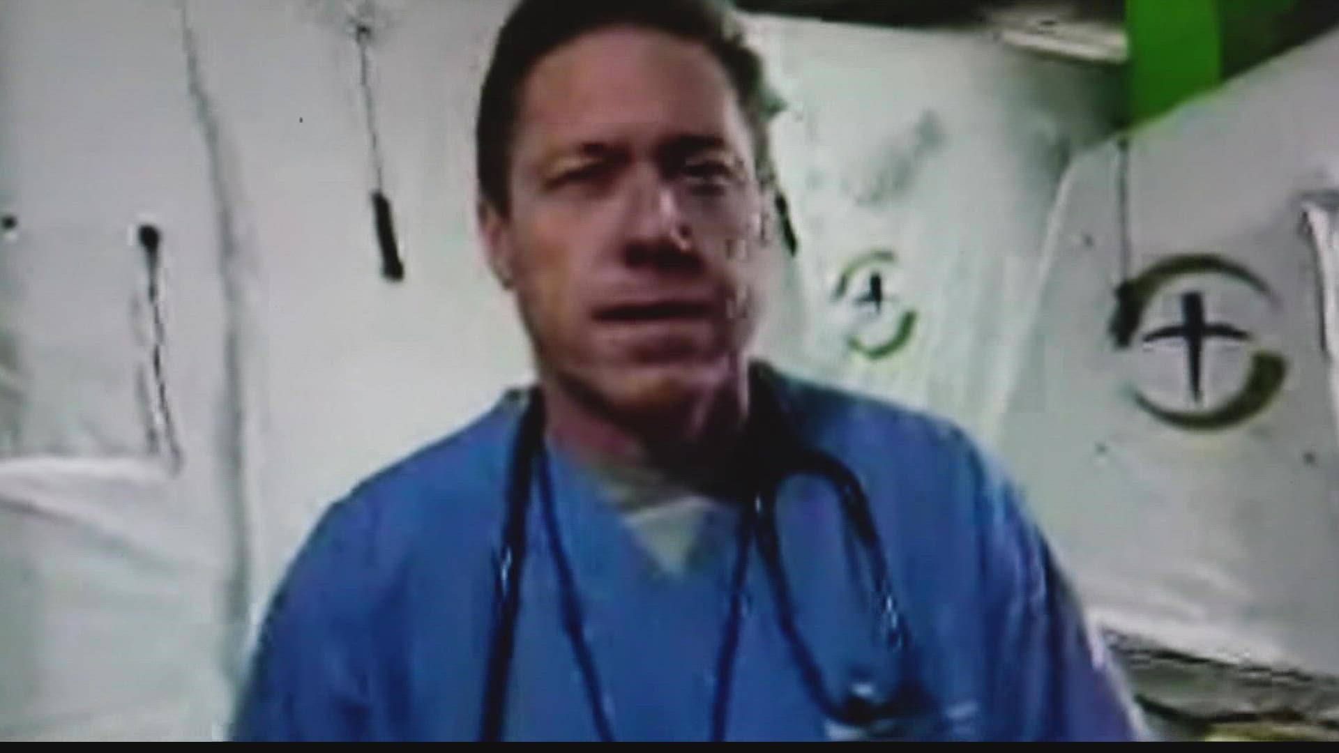 One of the doctors treating the wounded and helping on the frontlines is from Indiana.