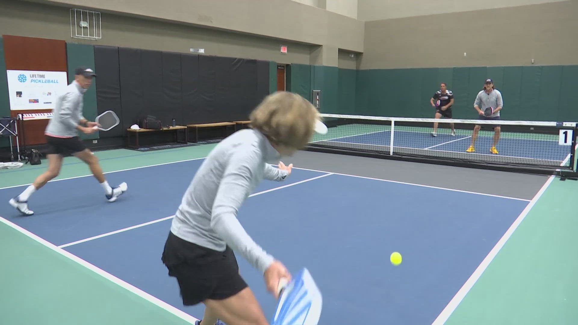 13News reporter Samantha Johnson takes a look at a local pickleball team looking to defend their title.