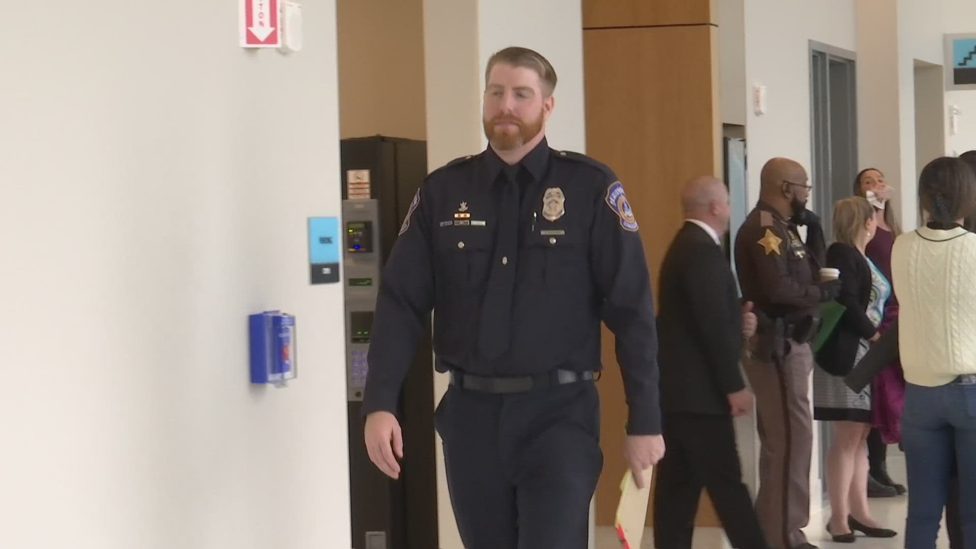 13News reporter Rich Nye reports from the courtroom where two IMPD officers are set to learn their fate after a lawsuit regarding alleged police brutality.