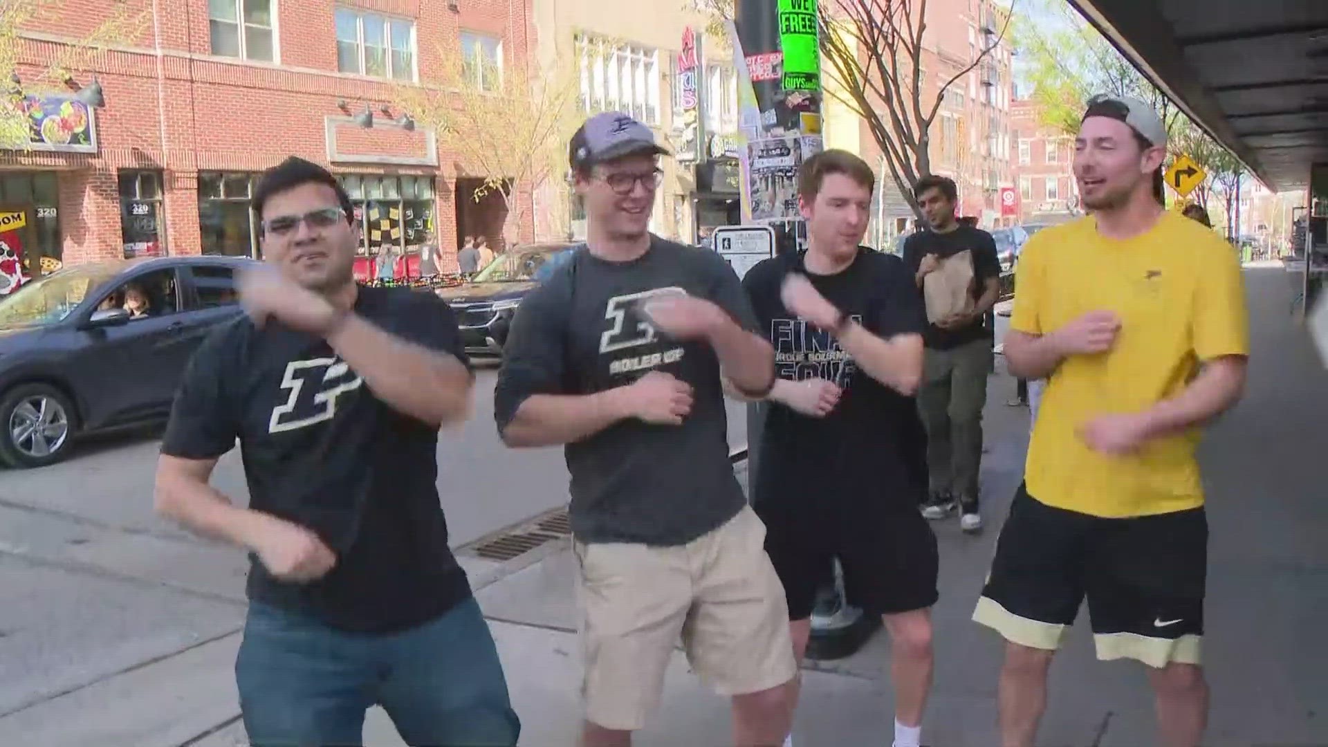 13News reporter Emily Longnecker reports from West Lafayette where Purdue fans are excited to watch their team play for a national championship.