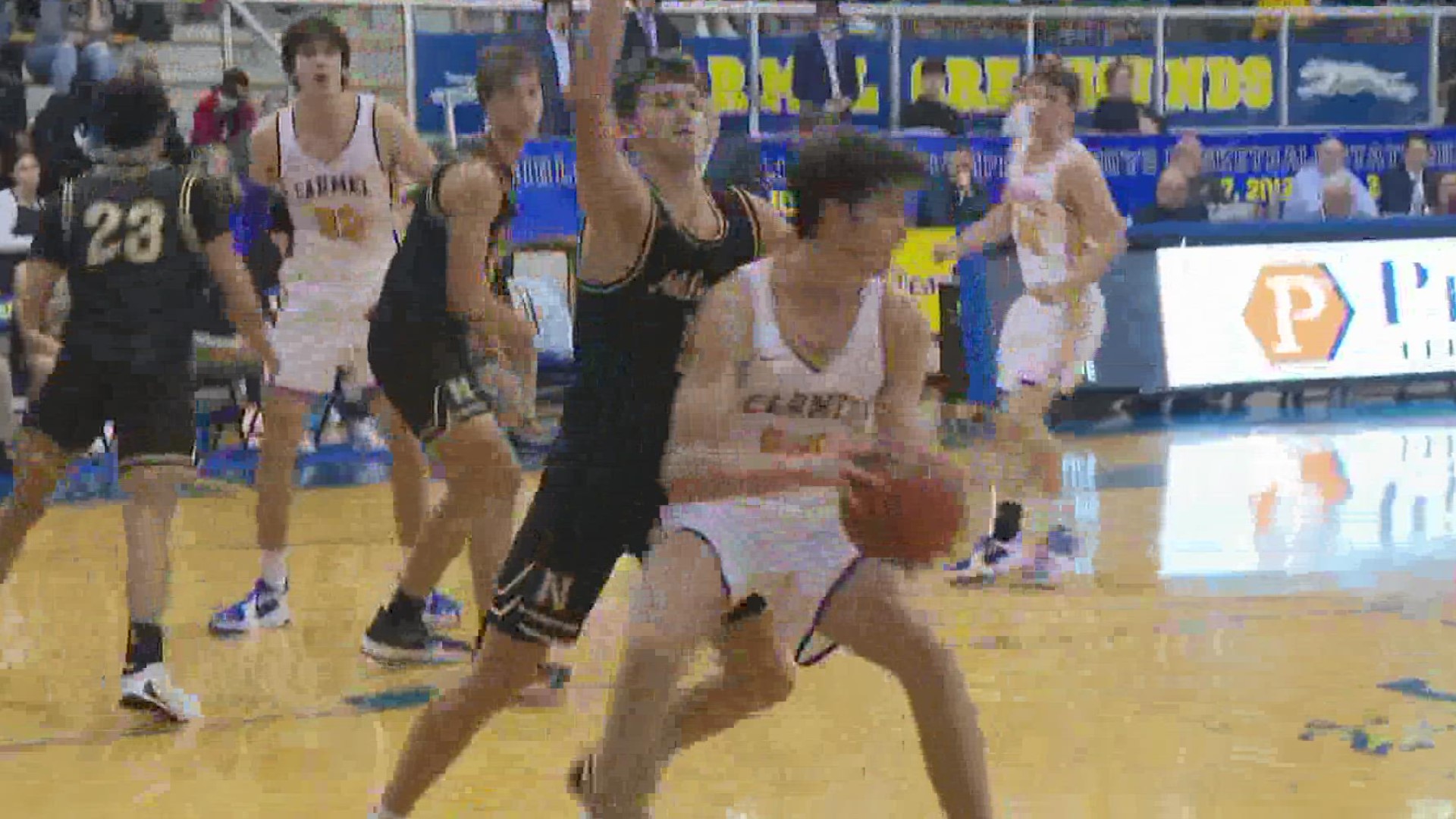 Carmel pulled away in the second half to beat Noblesville Friday night on Operation Basketball.