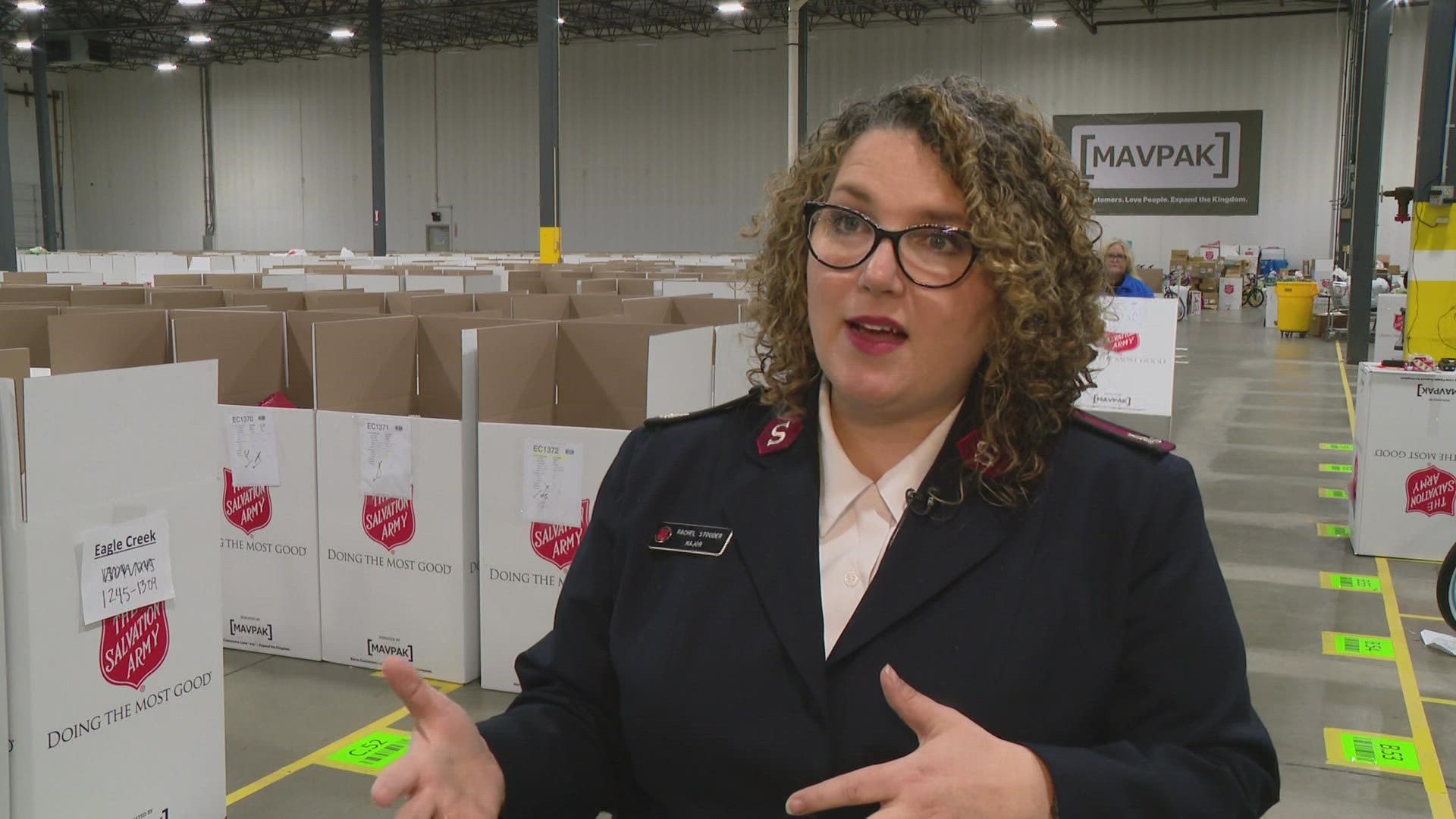 Even though families are receiving gifts this week - the Salvation Army says it's not too late to donate.