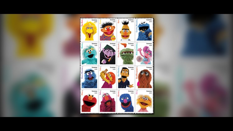 Sesame Street characters to be featured on new stamps