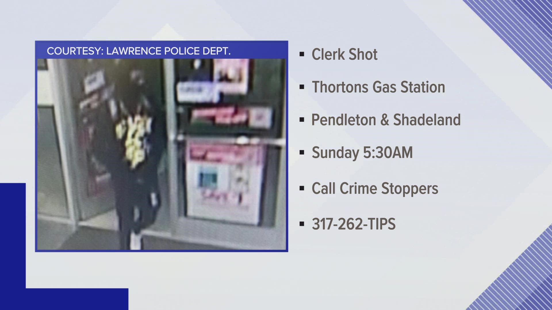 The shooting happened at a Thortons gas station near the intersection of Pendleton Pike and Shadeland Avenue.