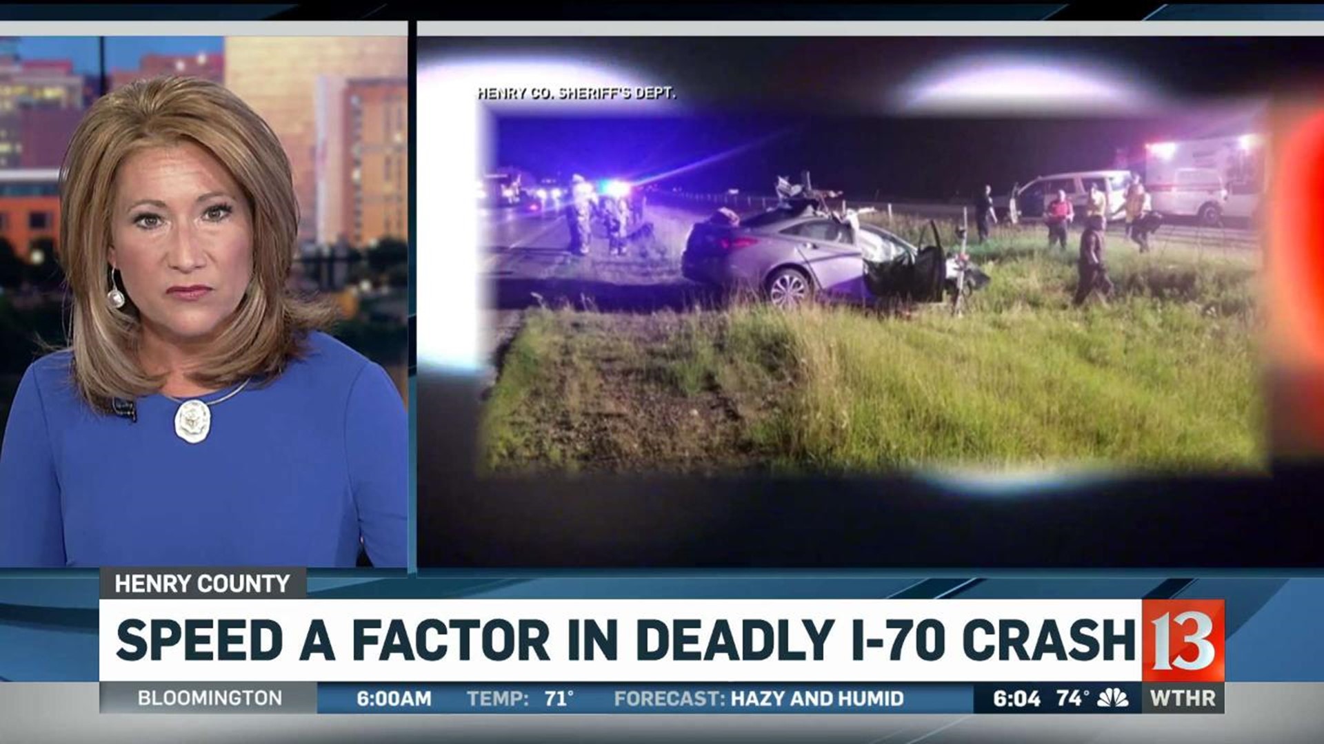 Lewisville woman killed in I70 crash