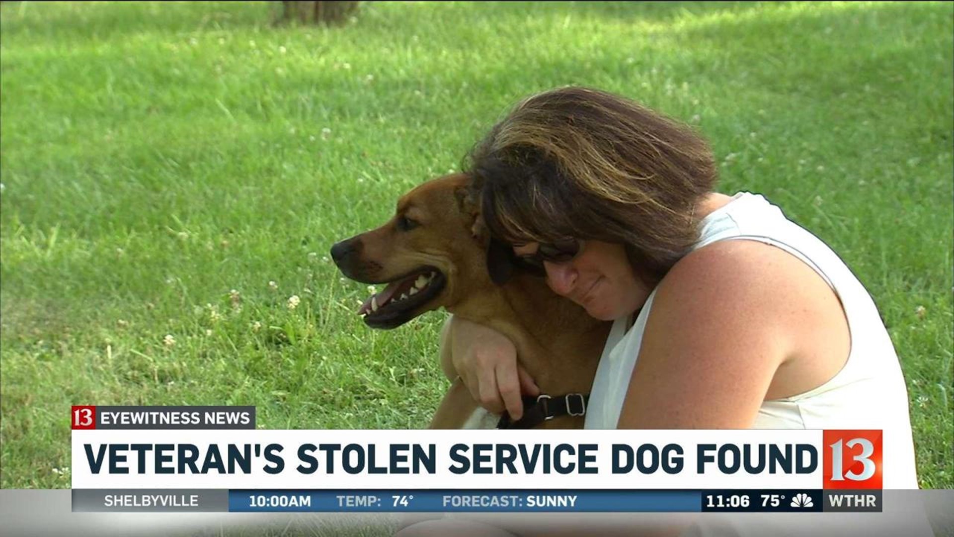 Service dog reunited with owners