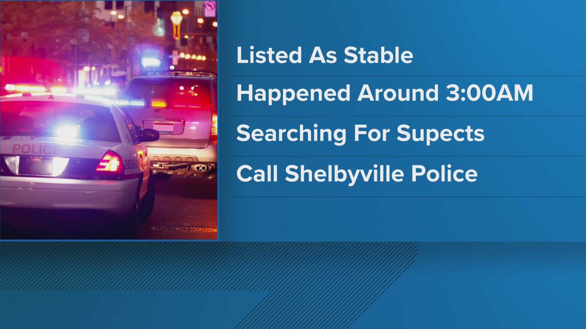 Shelbyville police searching for suspect in shooting that injured a ...