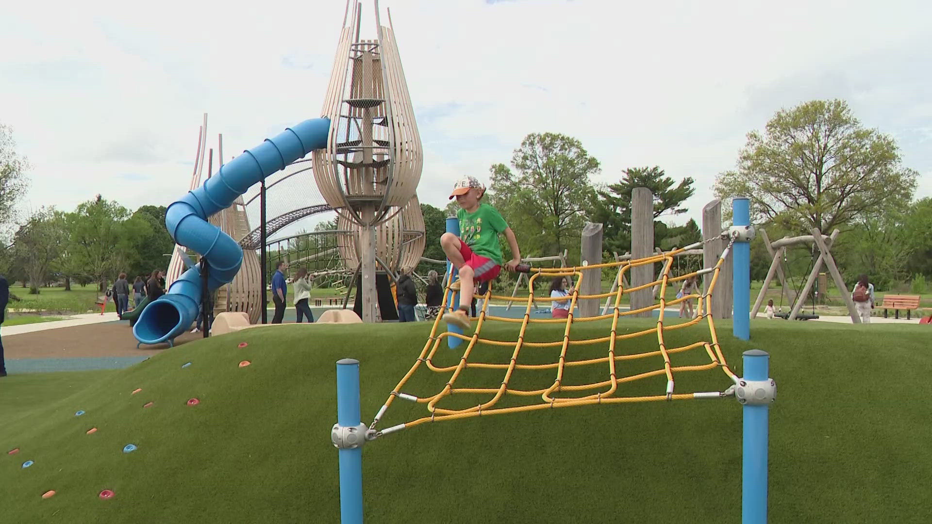 The first phase of the project includes newly-paved trails, a pavilion and plaza and a new playground.