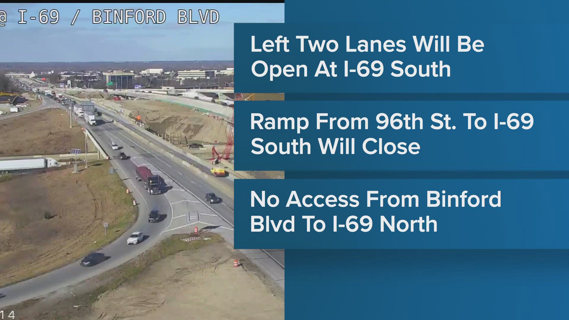 Drivers, if you're heading out in the next few days to get together with friends, family, or do some shopping there's a major road construction project.