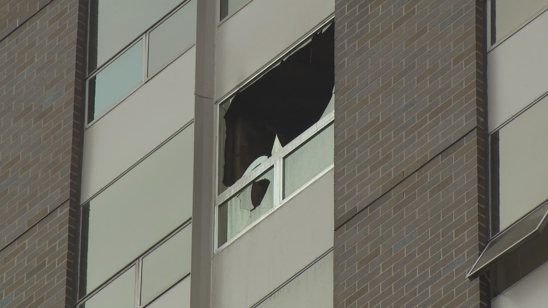 The Indianapolis Fire Department said the fire was reported around 12:45 p.m. Thursday at 225 E. North St., near Alabama Street.
