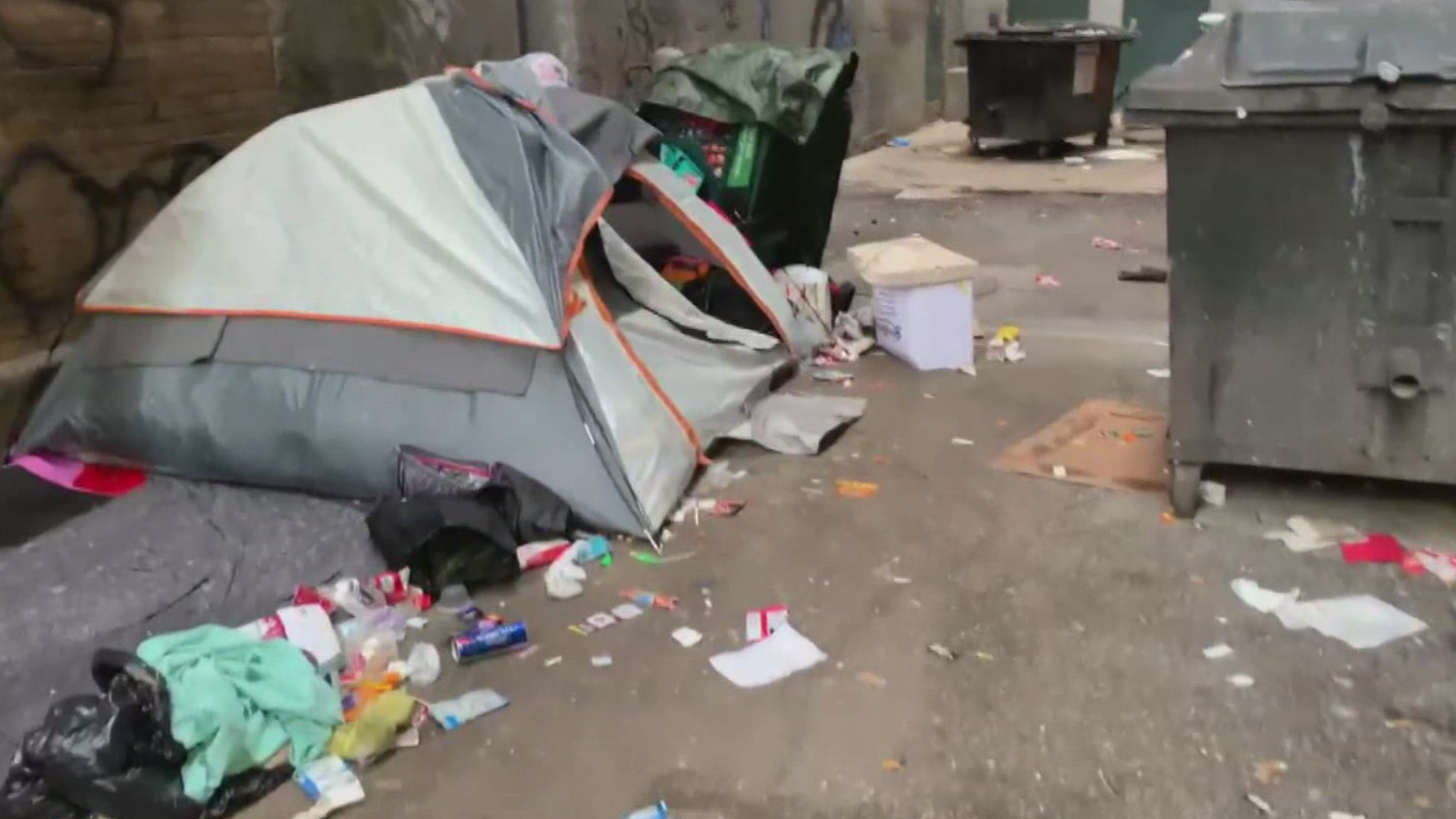 The city's been dealing with growing concerns about the number of homeless people living and sleeping in the heart of downtown.