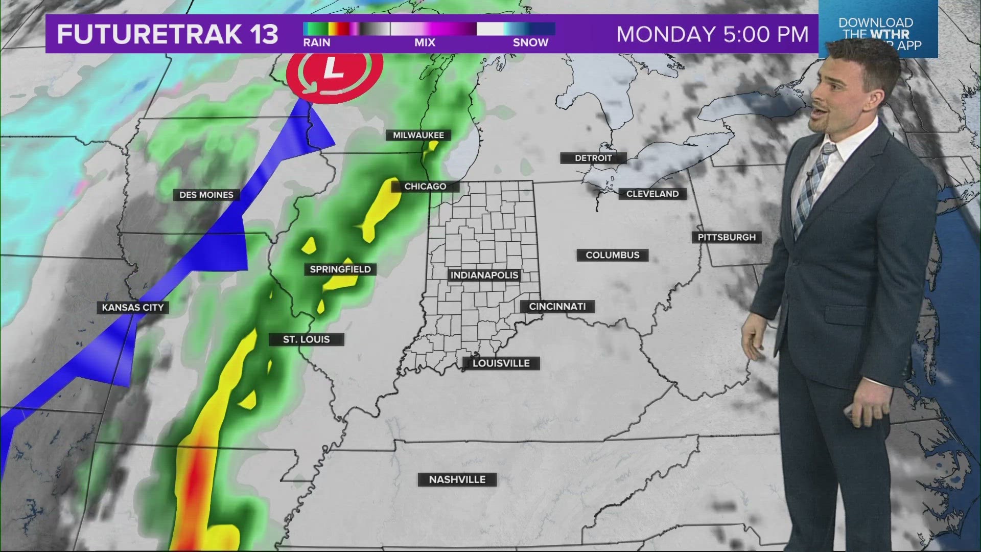 13News meteorologist Matt Standridge previews a slight warmup coming to central Indiana at the start of next week.