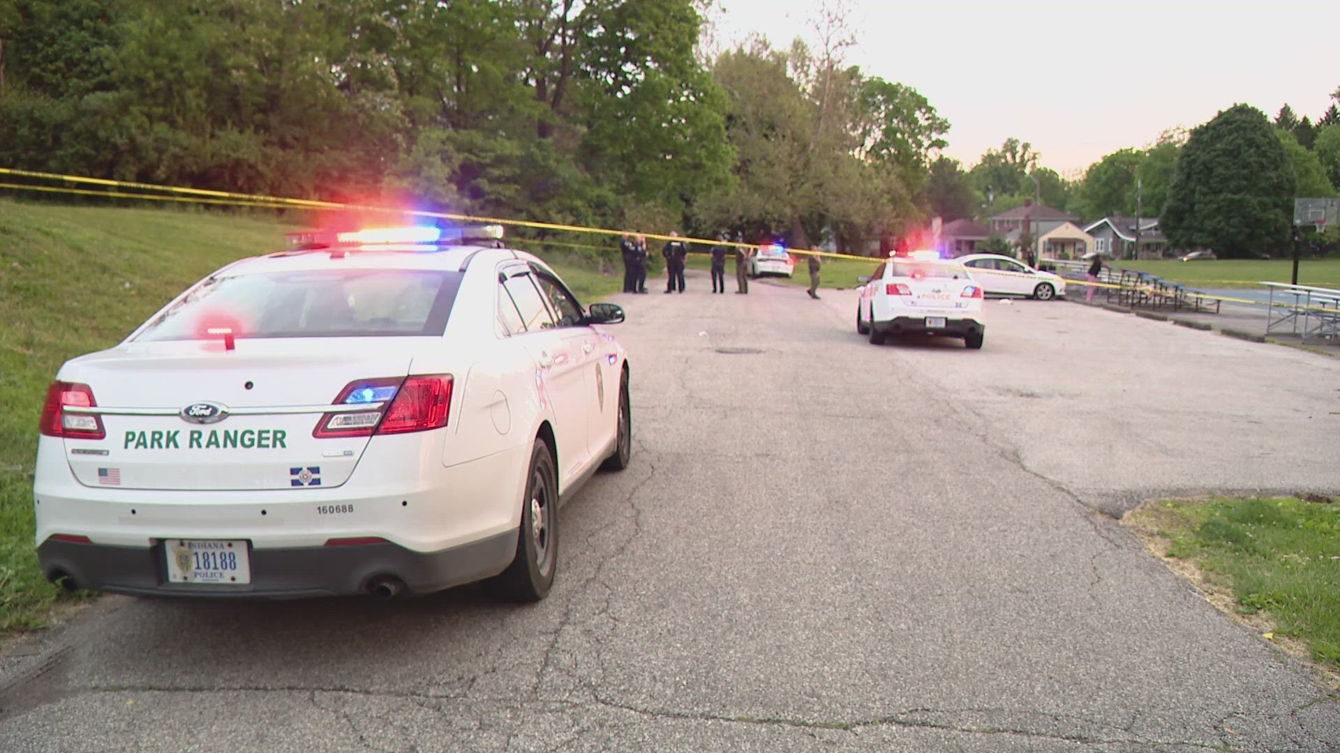 A 19-year-old man is under arrest tonight, accused of attempted murder after a shooting at an Indianapolis park put a man in the hospital.