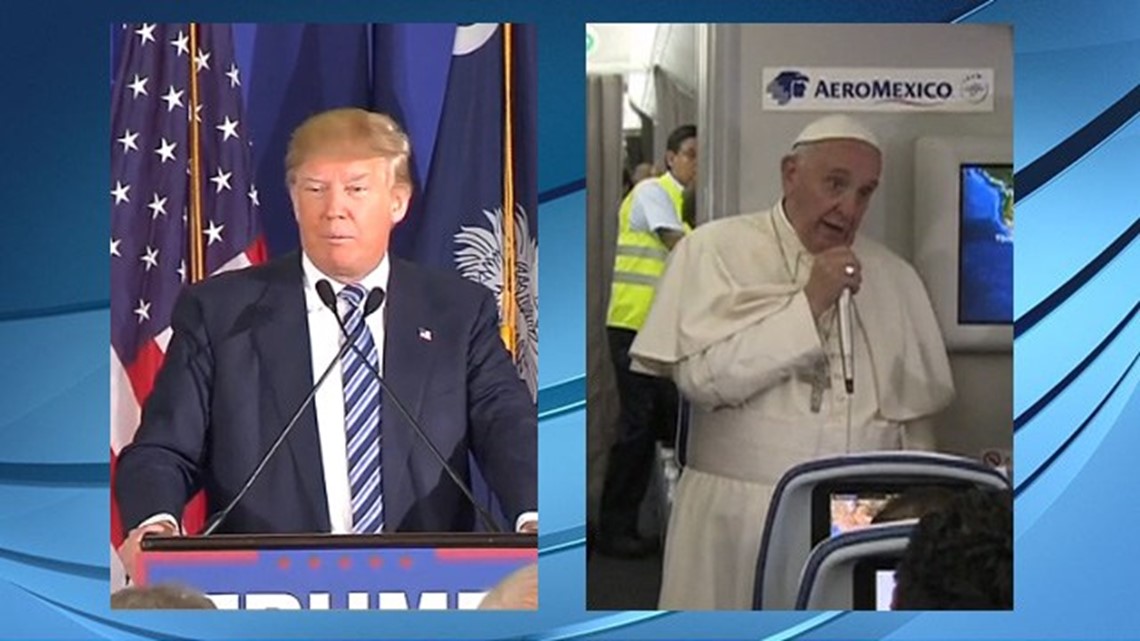 Donald Trump Calls Popes Comments Disgraceful 3769