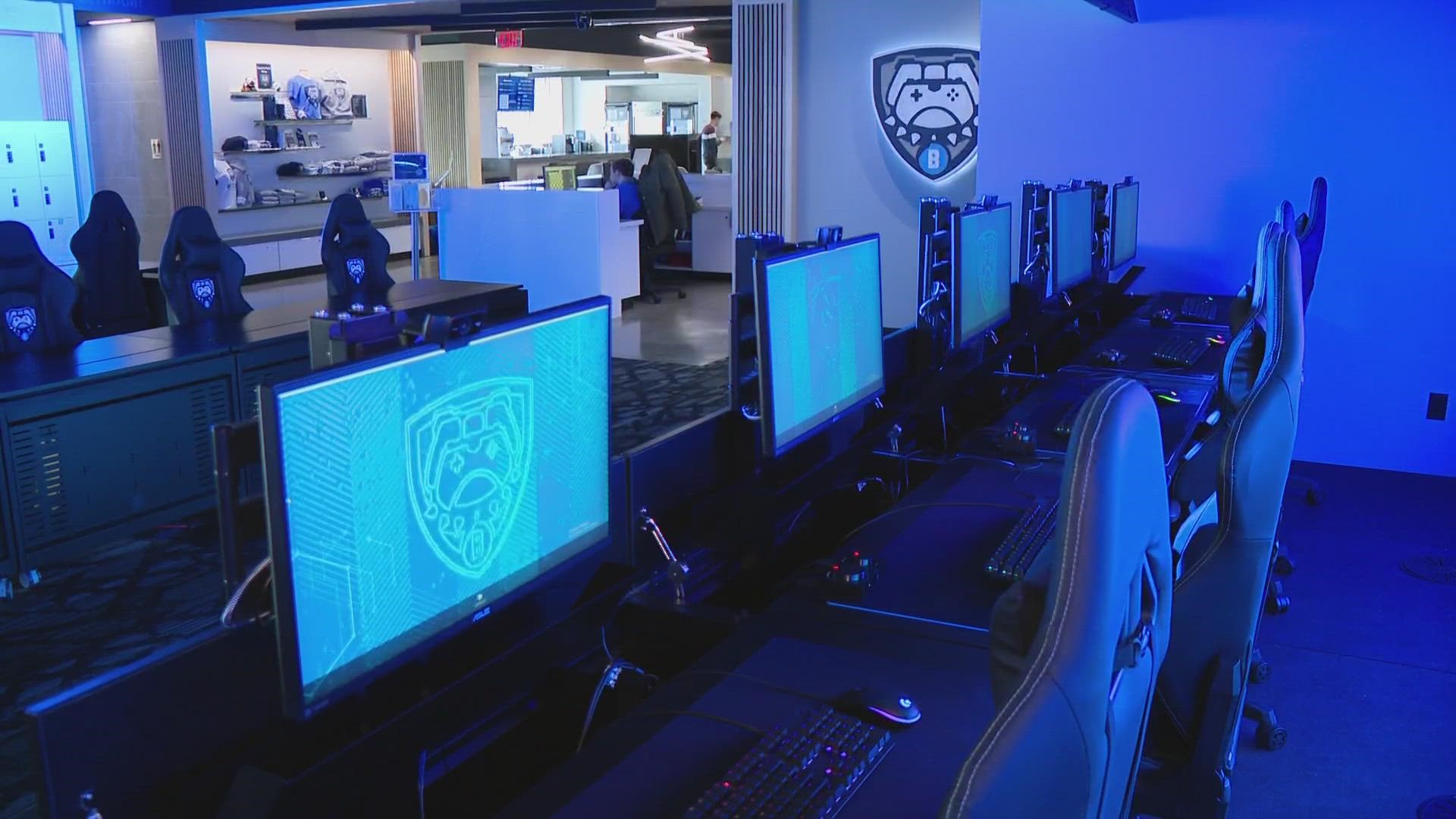 The university's esports park officially opened last year.