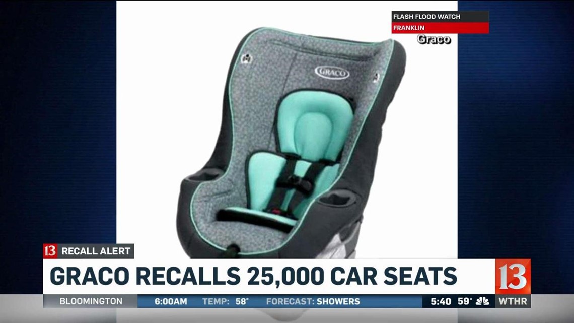 Graco recalls 25,000 car seats