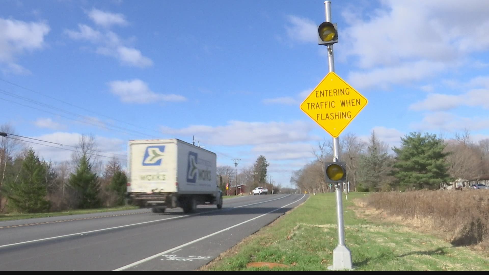 The system along State Road 38 is the first of about 15 set for installation.