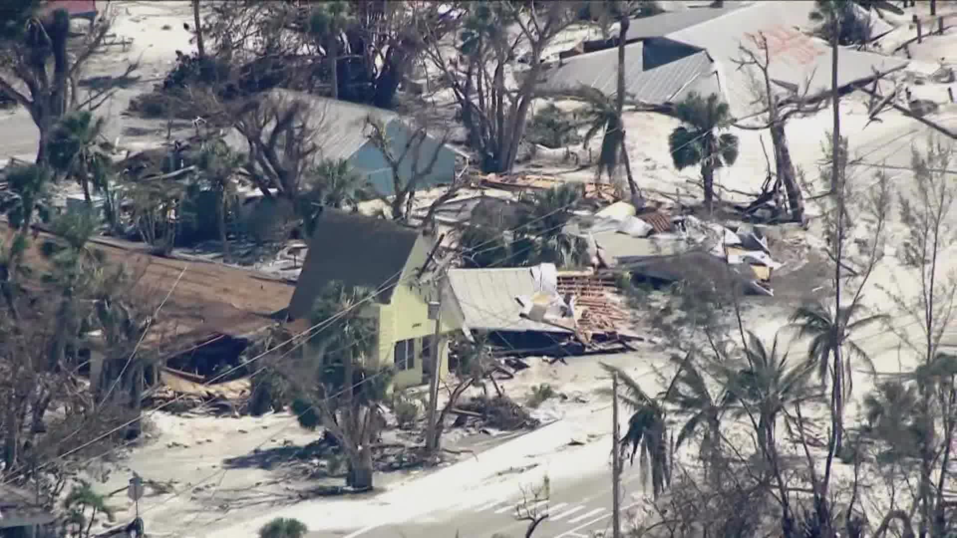 Sanibel Island sustained massive damage during Hurricane Ian.