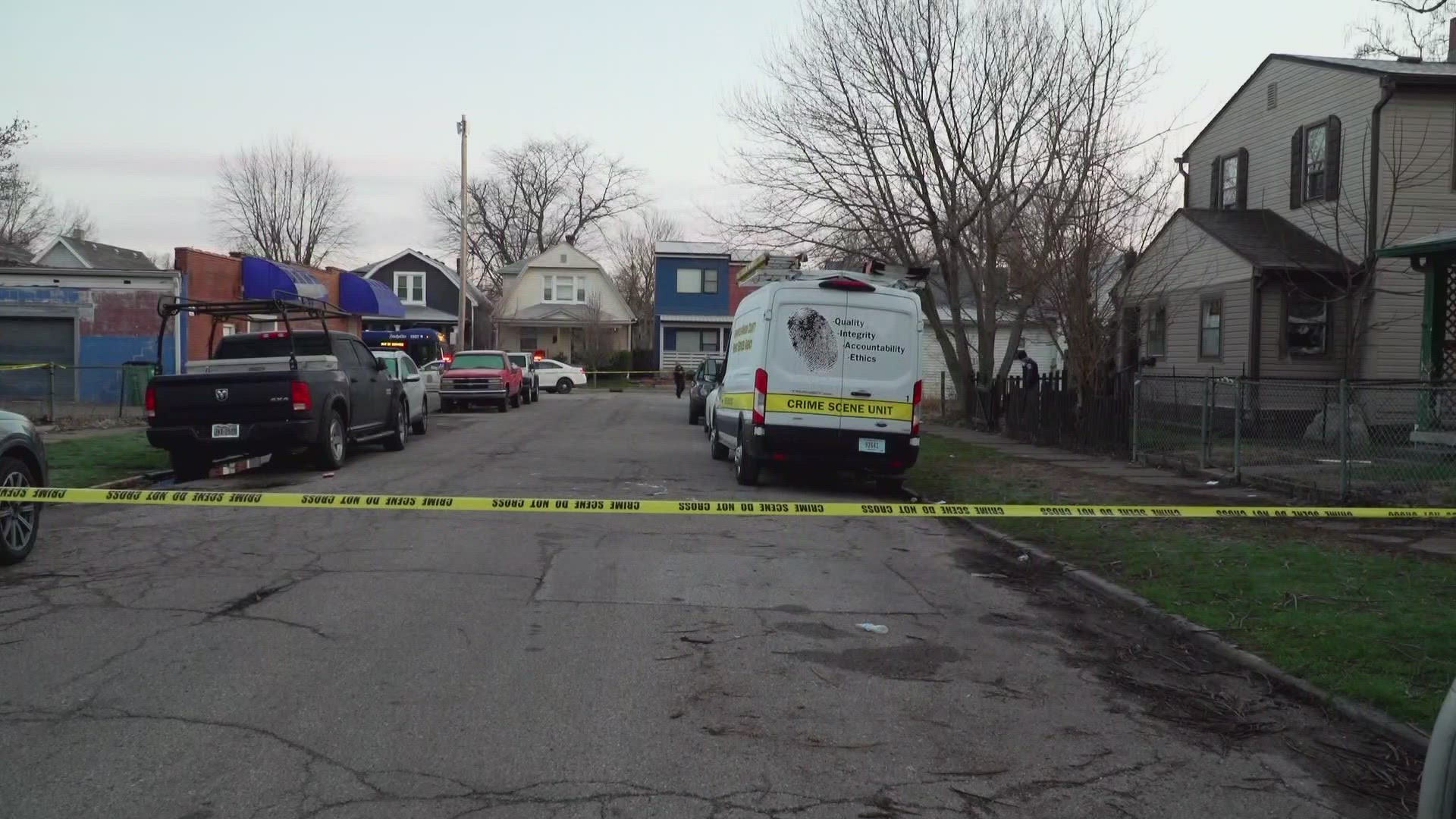 Four people were shot and one died early Sunday morning in three separate incidents in Indianapolis.