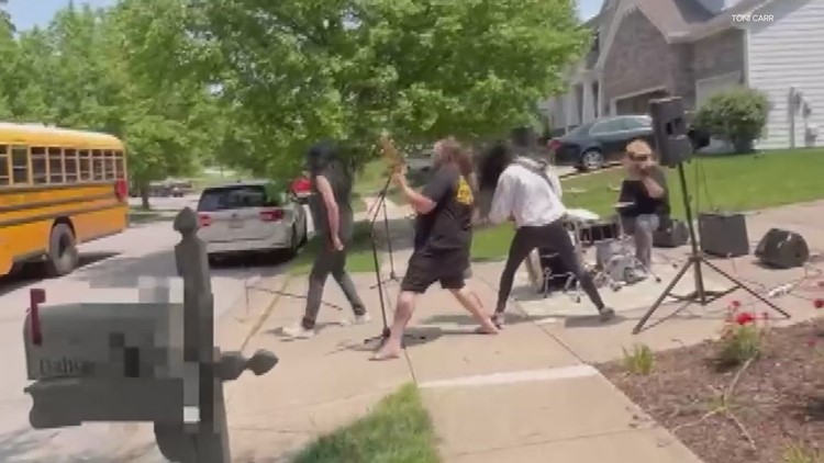 'School's out!': Indianapolis dad rocks Alice Cooper to embarrass son on last day of school